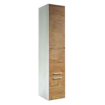 Badea Ergänzungsmöbel Hochschrank 35 cm, 1 Tür, 1 Auszug, 3 Glaseinlegeböden