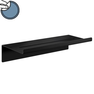 badshop.de Design Duschregal selbstklebend, in Edelstahl schwarz