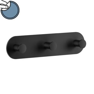 badshop.de Design Haken - Hakenleiste Dreierhakenleiste schwarz