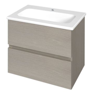 Burgbad Bel Keramik Waschtisch mit Unterschrank Schublage und Auszug