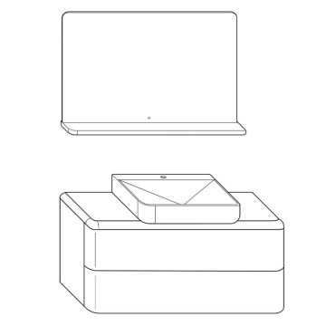 Burgbad b.me Badmöbel Set - 120 cm