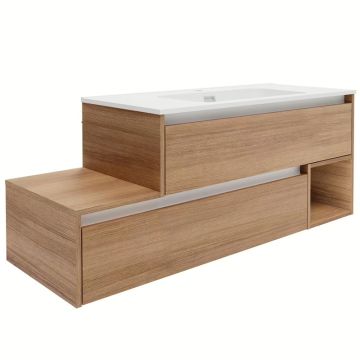 Fackelmann Vita Waschtisch mit Unterschrank Set 5 - 128,5 cm