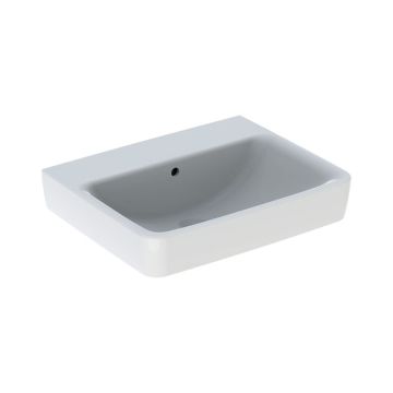 Geberit Renova Plan Waschtisch - ohne Hahnloch, Überlauf, weiß, KeraTect