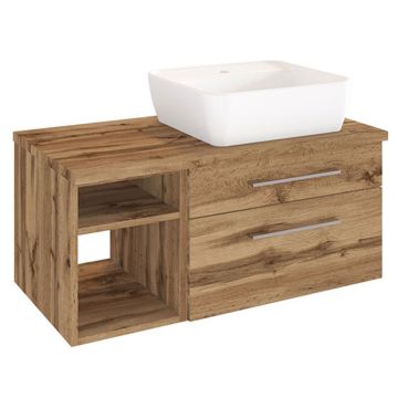 Held Möbel Davos Waschtisch mit Unterschrank - 90 cm