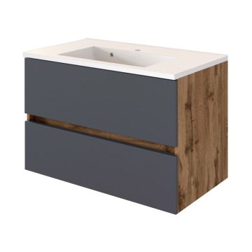 Held Möbel Lucca Waschtisch mit Unterschrank - 80 cm