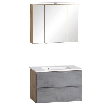 Held Möbel Empoli - Bad Möbel Set 80 cm Front