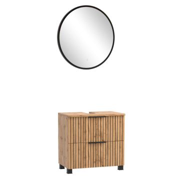 Held Möbel Ashton Badmöbel Set - 60 cm, Flächenspiegel