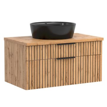 Held Möbel Ashton Waschtisch mit Unterschrank - 80 cm, 2 Auszüge