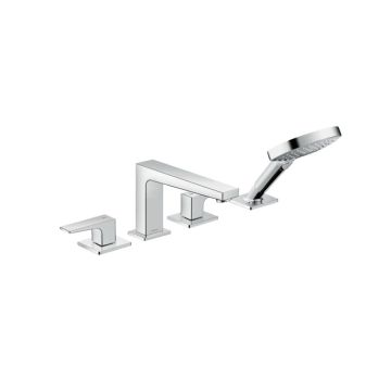 Hansgrohe 4-Loch Wannenrandarmatur - Metropol, chrom