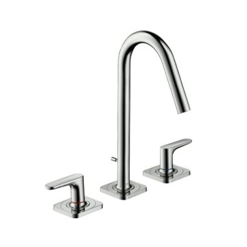 Axor Citterio Waschtischarmatur 160 mit Hebelgriffen, Zugstangen-Ablaufgarnitur