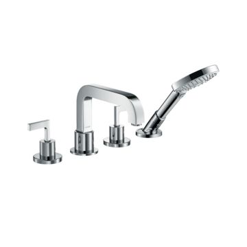 Axor Citterio Wannenrandarmatur mit Hebelgriffen und Rosetten