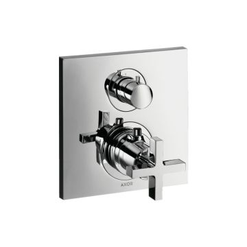 Axor Citterio Thermostat Unterputz mit Ab- und Umstellventil und Kreuzgriff