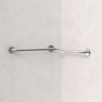 HSK Komfort und Pflege Wandhaltegriff Solida - Stützgriff für Innenecke in Chrom