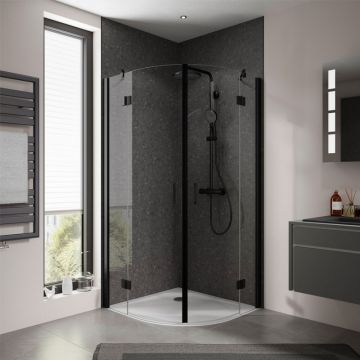 HSK Aperto Viertelkreisdusche / Runddusche - pendelbar, 4-teilig