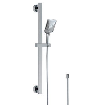 HSK Shower und Co Brausegarnitur mit Wandstange - Designhandbrause AquaSwitch