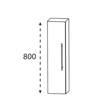 Laguna Ergänzungsschrank Highboard - 20 cm Skizze
