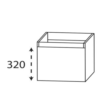Laguna Reflex Unterschrank - 60 cm Skizze