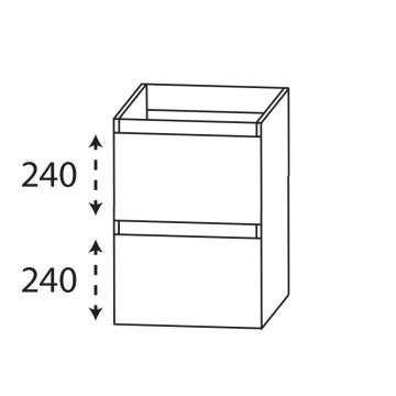 Laguna Reflex Unterschrank - 30 cm Skizze