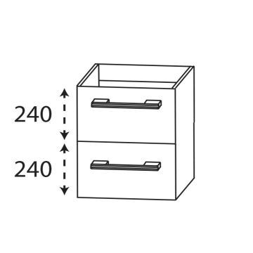 Laguna Reflex Unterschrank - 40 cm Skizze