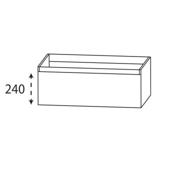 Laguna Reflex Waschtischunterschrank - 80 cm Skizze