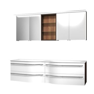 Laguna Laola Badmöbel Set 2 180 cm mit Spiegelschrank