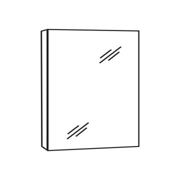 Marlin Bad 3980 Spiegelschrank - 40 cm Skizze