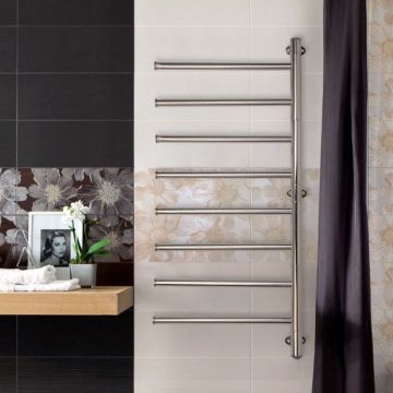 Nordholm Handtuchwärmer Shift - elektrisch betrieben, Edelstahl hochglanz