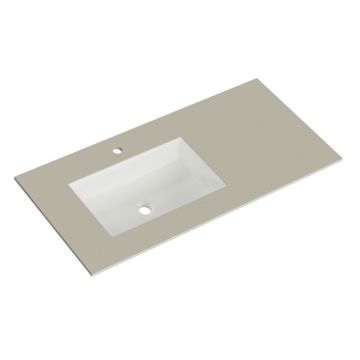 Pelipal PCON Krion-Waschtisch 106 cm Sand Natur