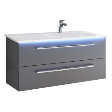 Pelipal PCON Mineralmarmor-Waschtisch mit Unterschrank 107 cm