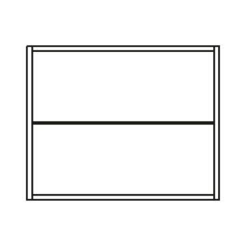 Pelipal PCON Wandschrankregal 60 cm Skizze