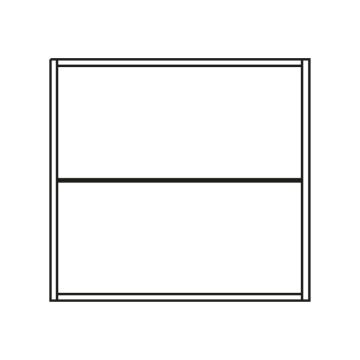 Pelipal PCON Wandschrankregal 60 cm Skizze