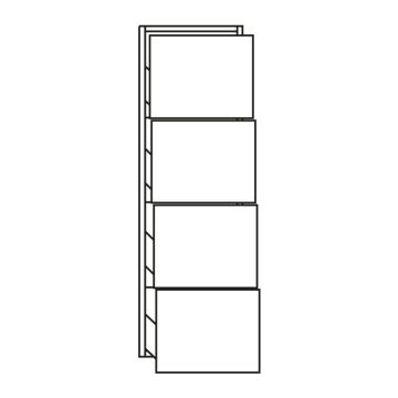 Pelipal PCON Highboard 30 cm Skizze