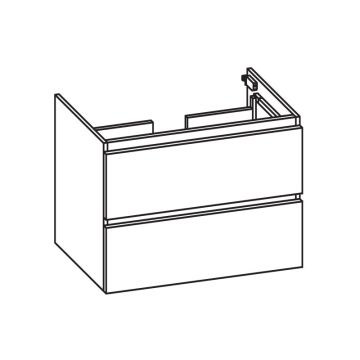 Pelipal PCON Waschtischunterschrank 60 cm Skizze