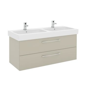 Pelipal PCON Doppelwaschtisch mit Unterschrank Set 120 cm