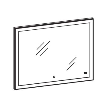 Pelipal Quickset 943 - Filo Badspiegel - 90 cm Skizze