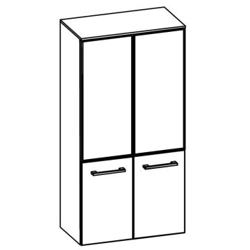 Pelipal Serie 6005 Hochschrank - 60 cm Skizze