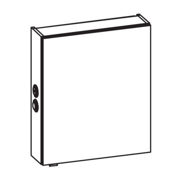 Pelipal Spiegelschrank 60 cm Skizze