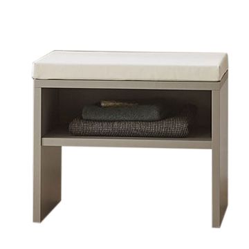 Puris Kera Plan Sitzbank mit Ablagefach und Sitzkissen 60 cm creme