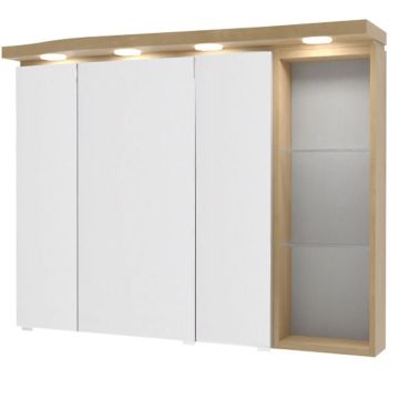 Puris Swing Spiegelschrank Regal rechts 140 cm