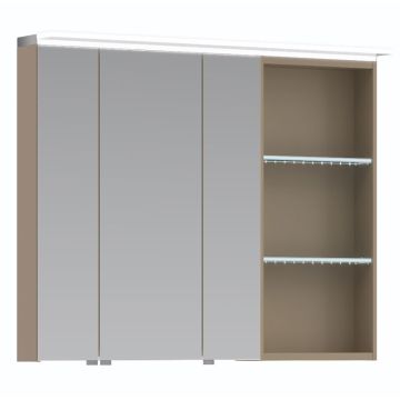Puris Swing Spiegelschrank mit Regal 140 cm Serie C rechts
