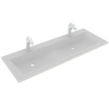 Puris Star Line Möbelwaschtisch Glas Doppelwaschtisch 140,6 cm