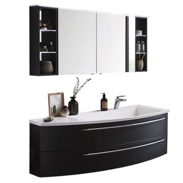 Puris Crescendo Badmöbel Set 120 cm links Flächenleuchte