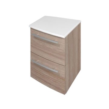 Puris Crescendo Unterschrank mit Glas Ablageplatte 40 cm