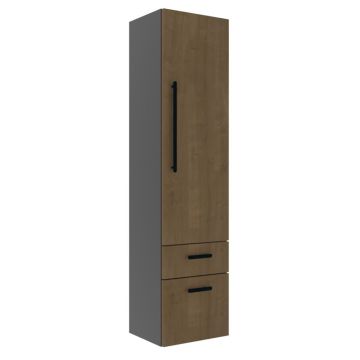 Puris Linea Hochschrank mit 1 Tür 1 Schubkasten und 1 Auszug 40 cm