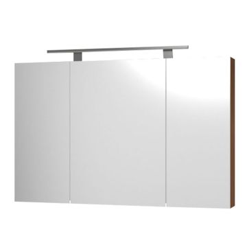 Puris Quada Spiegelschrank 120 cm mit Aufsatzleuchte