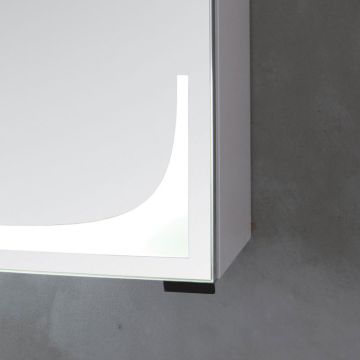 Puris Zubehör Griff Spiegel für Spiegelschranktür, chrom