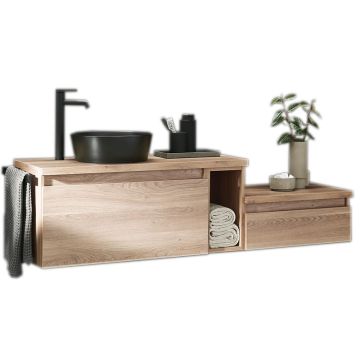 Puris Vialli Waschtisch mit Unterschrank Set 3 - 161,2 cm