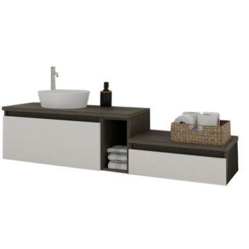 Puris Vialli Waschtisch mit Unterschrank Set 3-1 - 161,2 cm