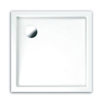 Repabad Verona Quadrat-Duschwanne 100x100 - Mineralwerkstoff, Arctic-White
