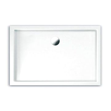 Repabad Verona Rechteck Duschwanne 120x100 - Mineralwerkstoff, Arctic-White